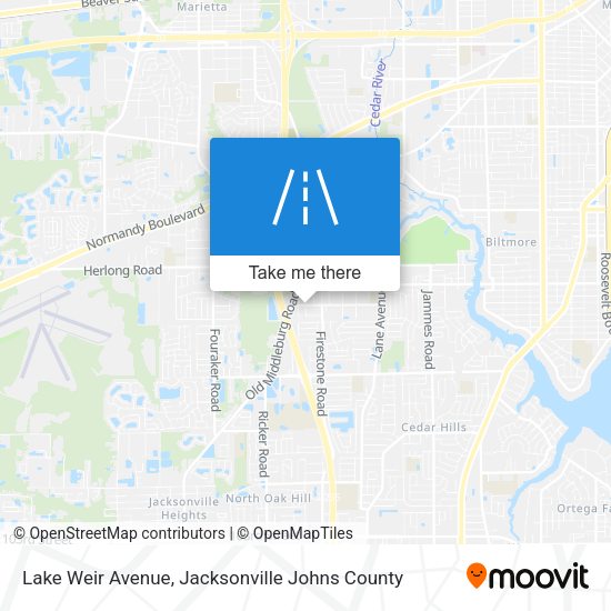 Lake Weir Avenue map