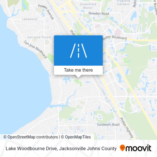 Mapa de Lake Woodbourne Drive