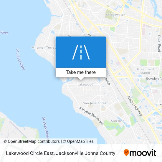 Mapa de Lakewood Circle East