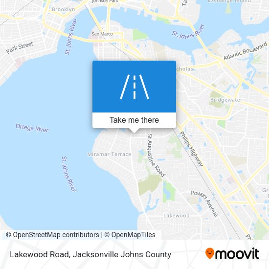 Lakewood Road map