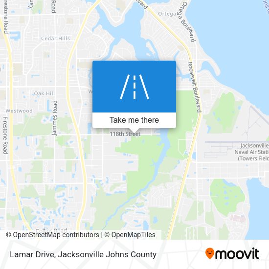 Mapa de Lamar Drive
