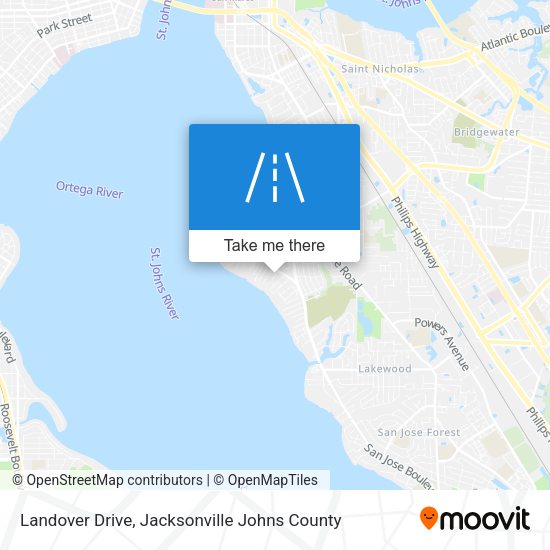 Mapa de Landover Drive