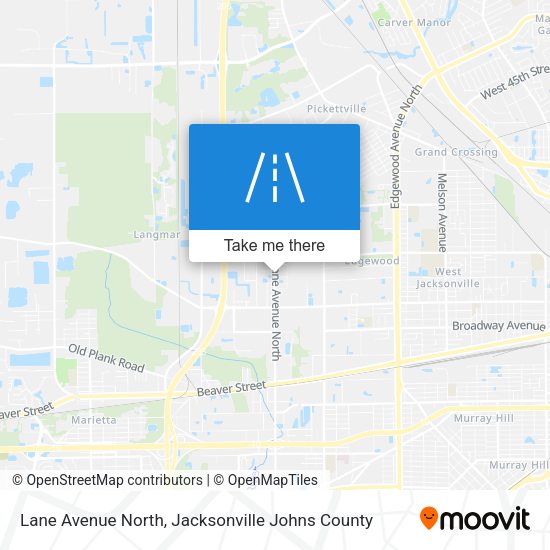 Lane Avenue North map