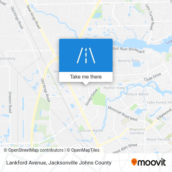 Mapa de Lankford Avenue