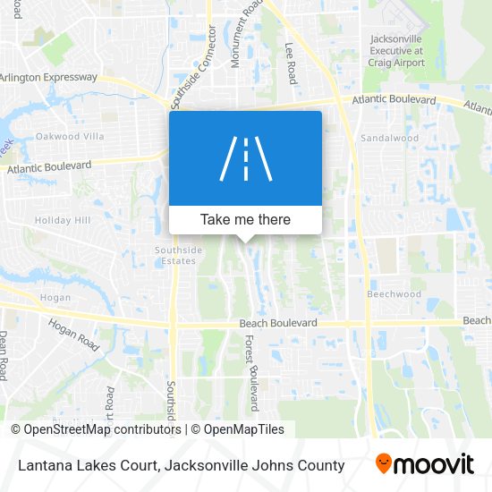 Mapa de Lantana Lakes Court