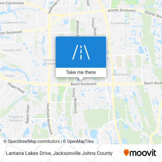 Lantana Lakes Drive map