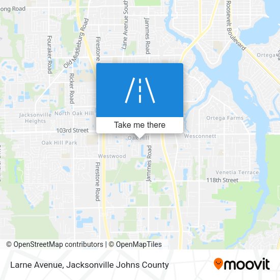 Mapa de Larne Avenue
