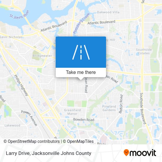Mapa de Larry Drive