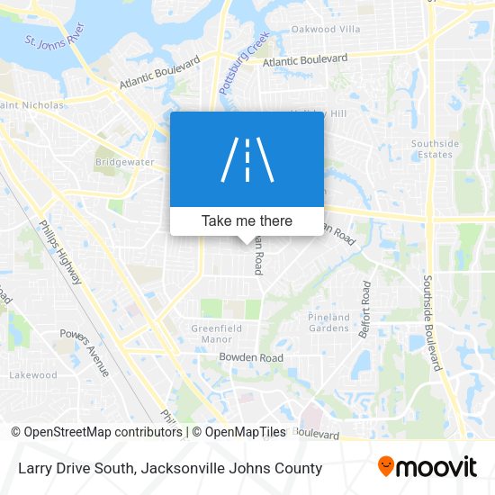 Larry Drive South map