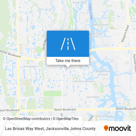 Mapa de Las Brisas Way West