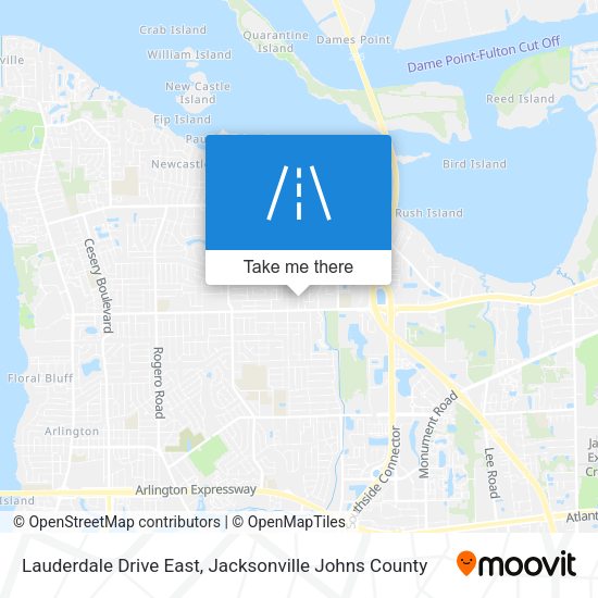 Lauderdale Drive East map