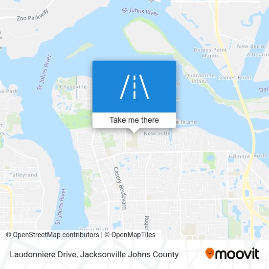 Laudonniere Drive map