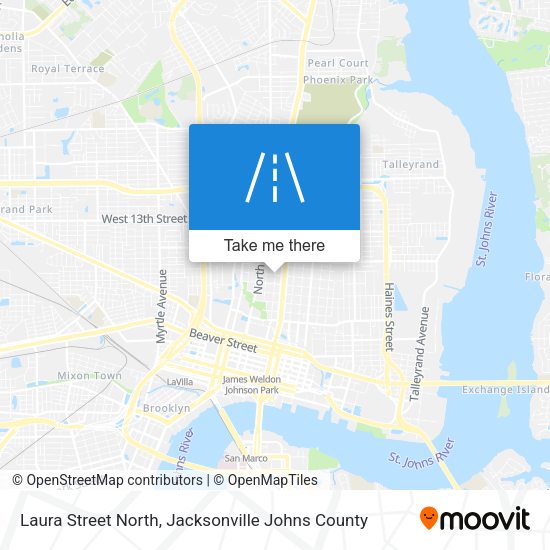 Laura Street North map