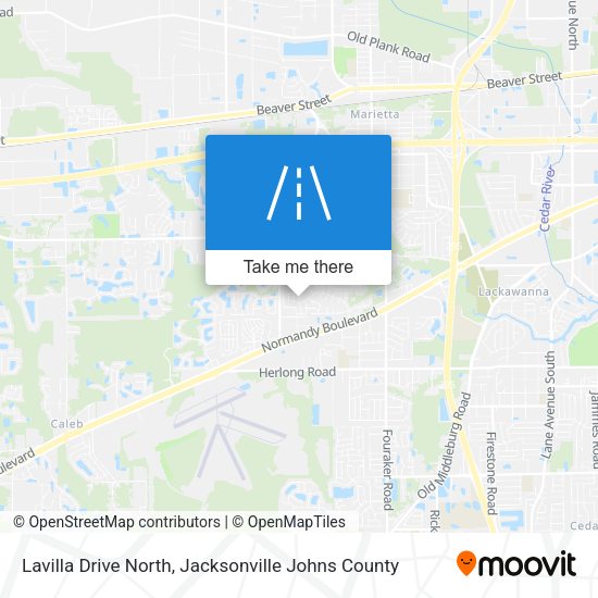 Lavilla Drive North map
