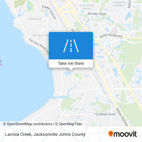Mapa de Lavista Creek