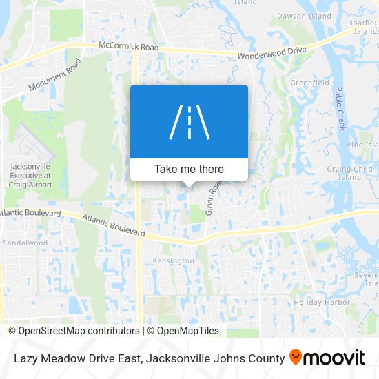 Lazy Meadow Drive East map