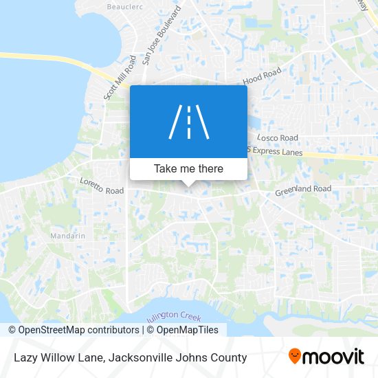 Lazy Willow Lane map