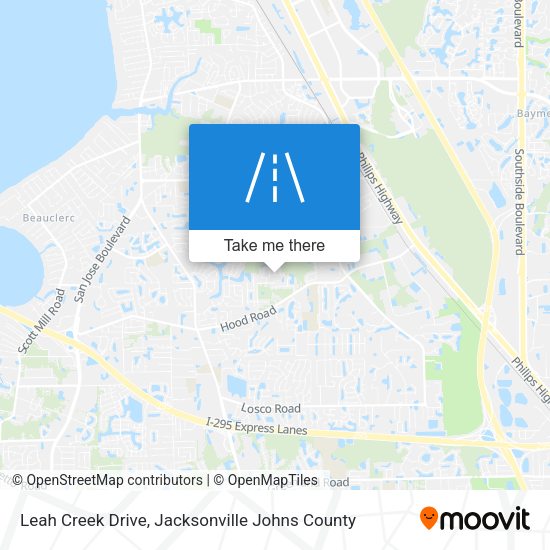 Leah Creek Drive map