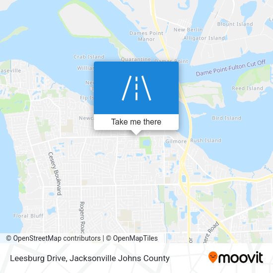 Leesburg Drive map