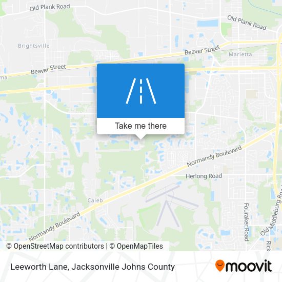 Leeworth Lane map