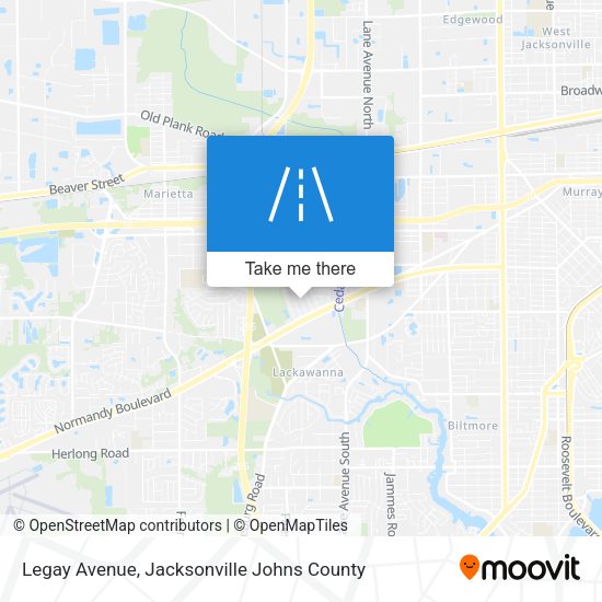 Legay Avenue map