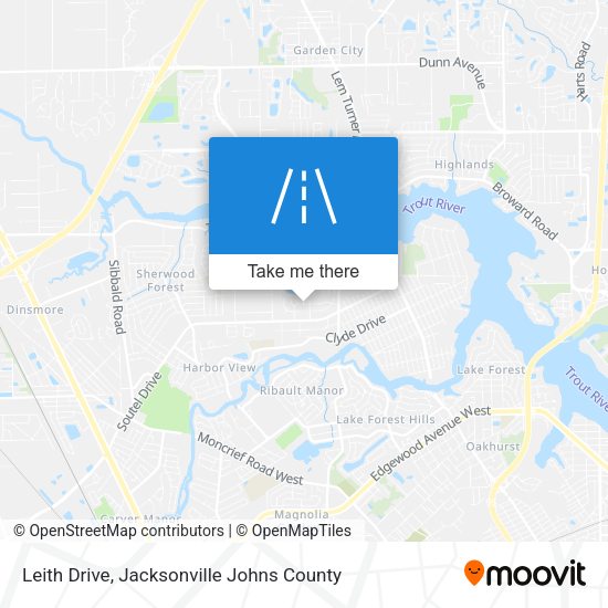 Leith Drive map