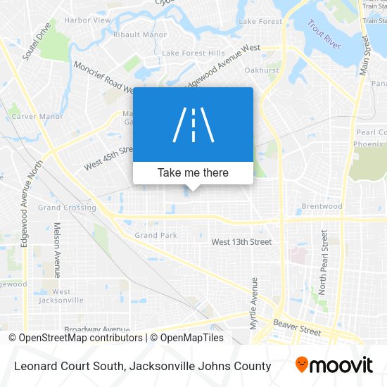 Leonard Court South map