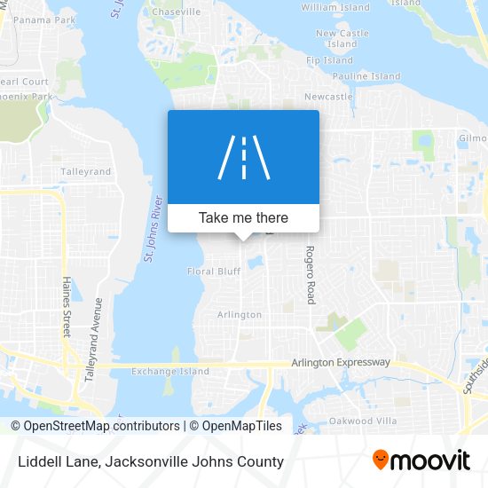 Liddell Lane map