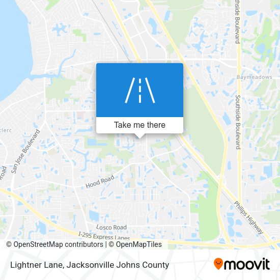 Lightner Lane map