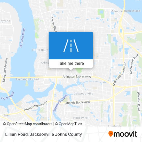 Lillian Road map