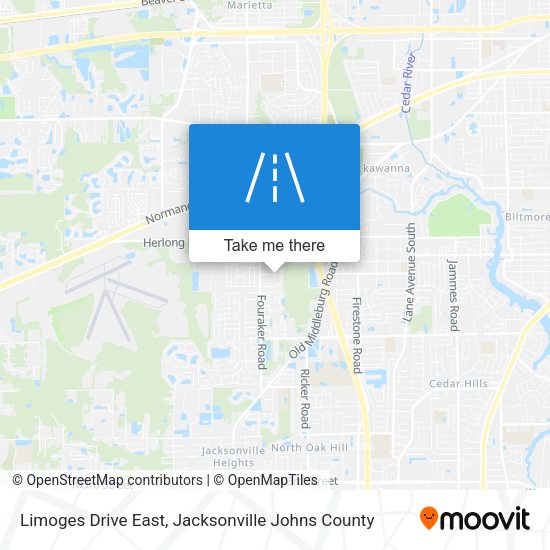 Mapa de Limoges Drive East