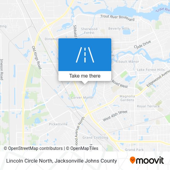 Lincoln Circle North map
