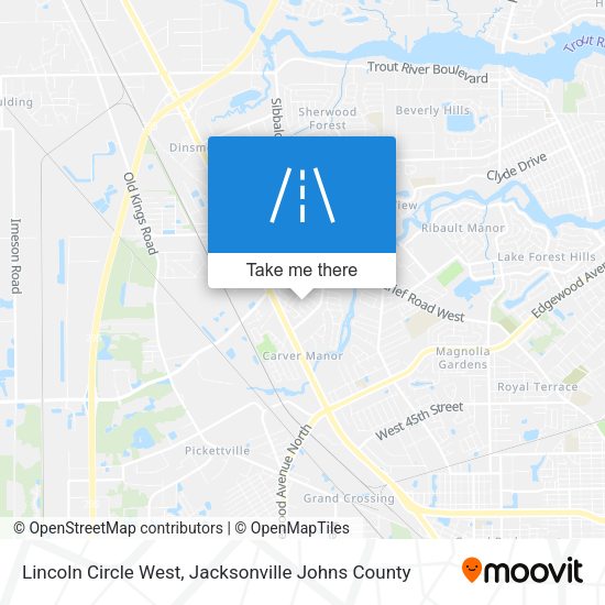 Lincoln Circle West map