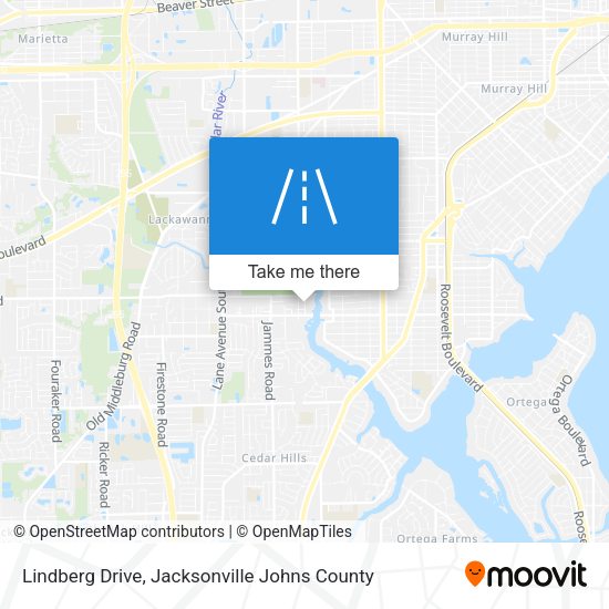 Lindberg Drive map