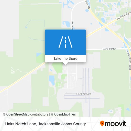Links Notch Lane map