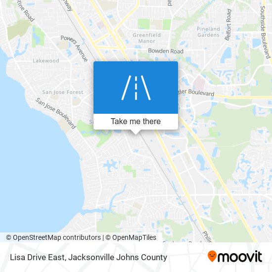 Mapa de Lisa Drive East