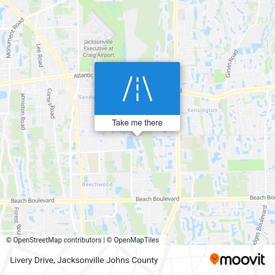 Livery Drive map