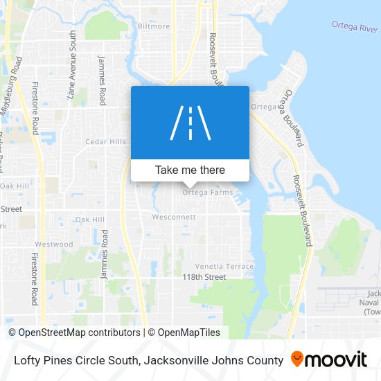 Lofty Pines Circle South map