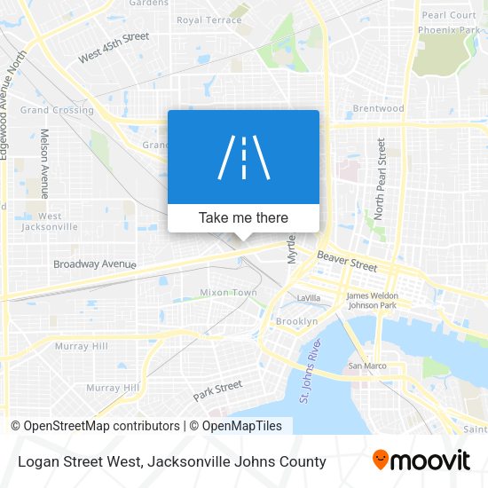 Mapa de Logan Street West