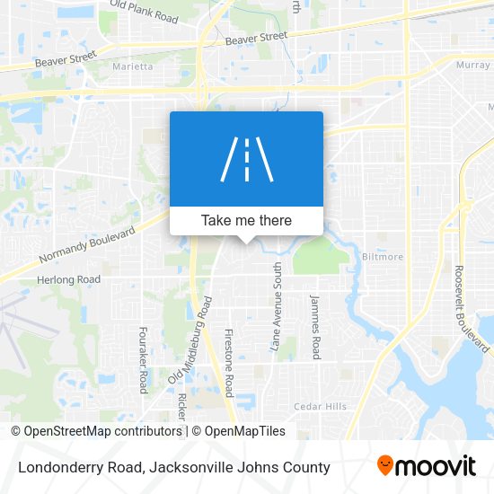 Londonderry Road map