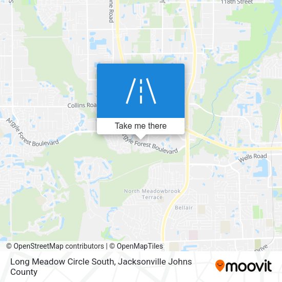 Long Meadow Circle South map