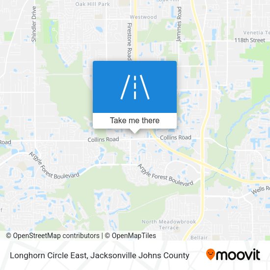 Longhorn Circle East map