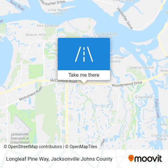 Mapa de Longleaf Pine Way