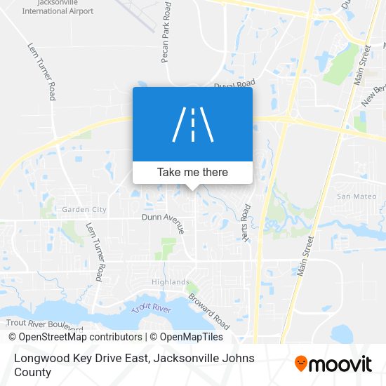 Longwood Key Drive East map