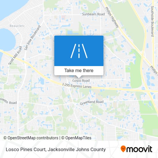 Losco Pines Court map