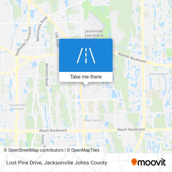 Lost Pine Drive map