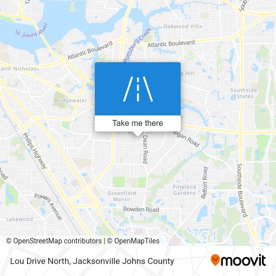 Mapa de Lou Drive North