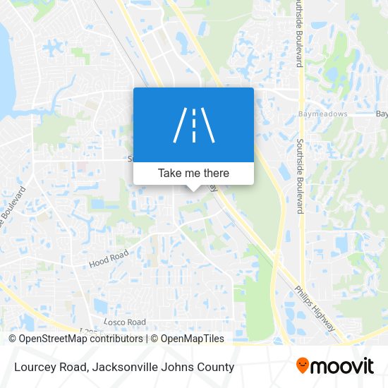 Lourcey Road map