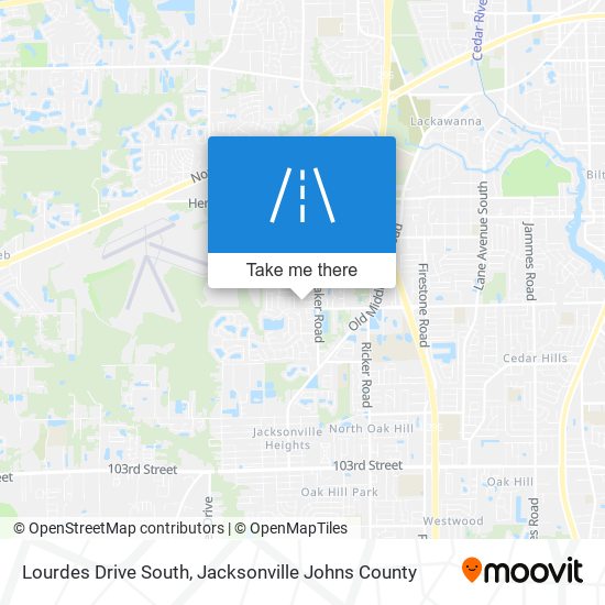 Lourdes Drive South map