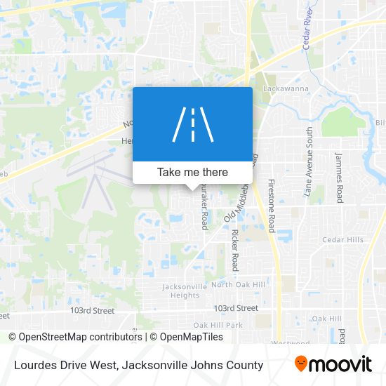 Lourdes Drive West map